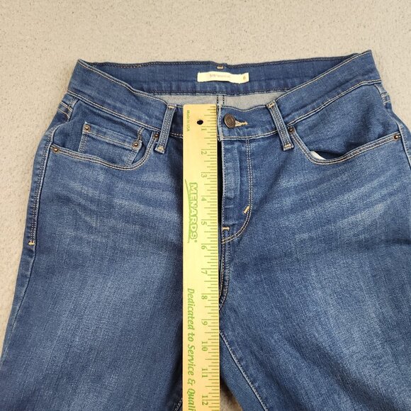 Levi's Jeans Womens Size 6 Curvy Bootcut Mid Rise 515 Stretch Blue Denim Ladies - Picture 7 of 11